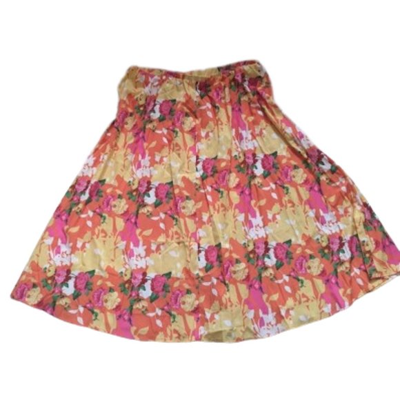 Multi Color A-Line Flared Long Skirt Size 2XL NEW NWOT - Picture 2 of 5
